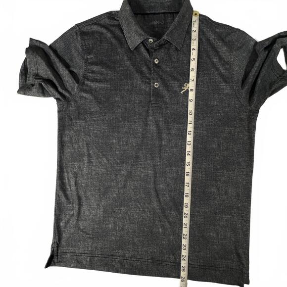 Johnnie-O Polo Wake Forest Demon Deacon Boys 14 Black Geometric UPF 50 Stretch - Picture 5 of 9